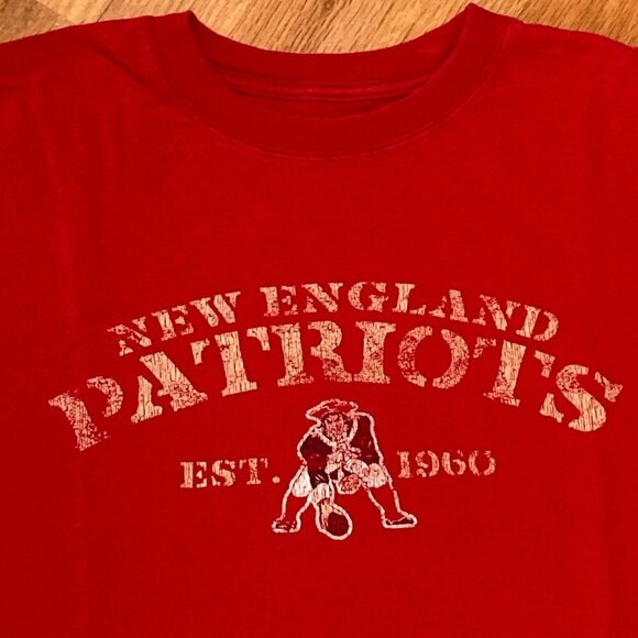 New England Patriots Reebok Throwback NFL T-shirt Size Large - Picture 2 of 4